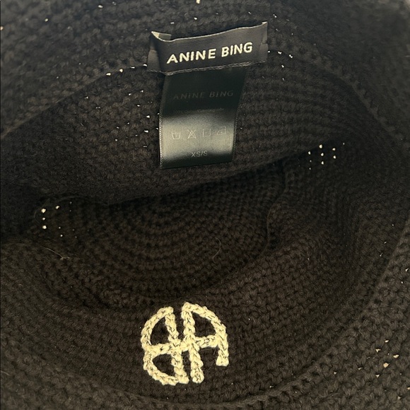 Anine bing AB black bucket hat